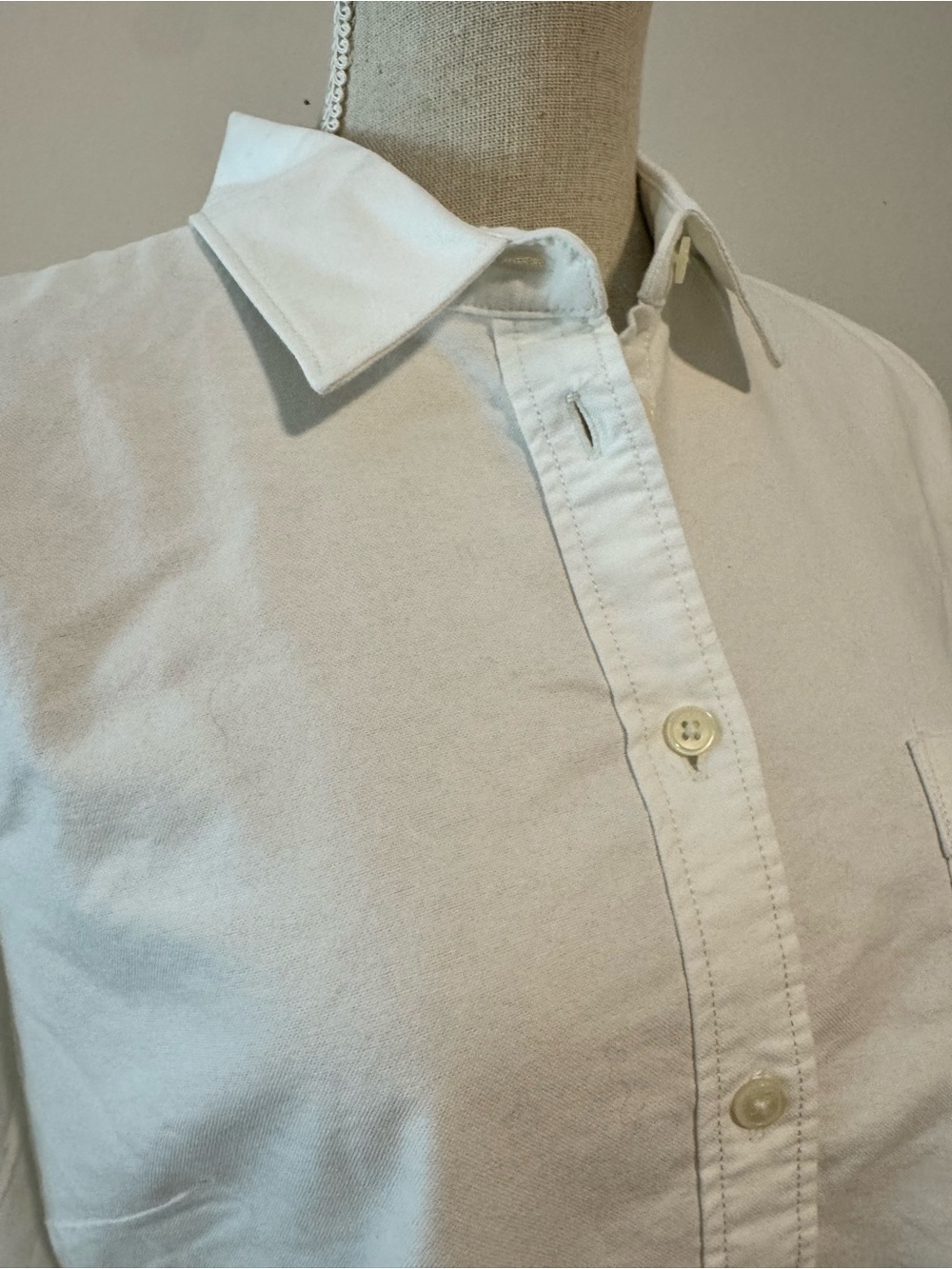 NWT J. Crew White 100% Cotton Casual Fitted Button-Down Shirt Size Large - Picture 4 of 14